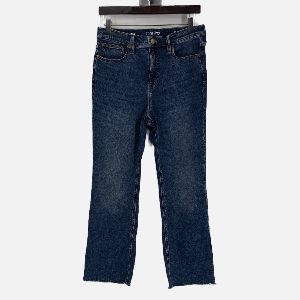 J. Crew Slim Demi Boot Raw Hem Jeans - Size 29